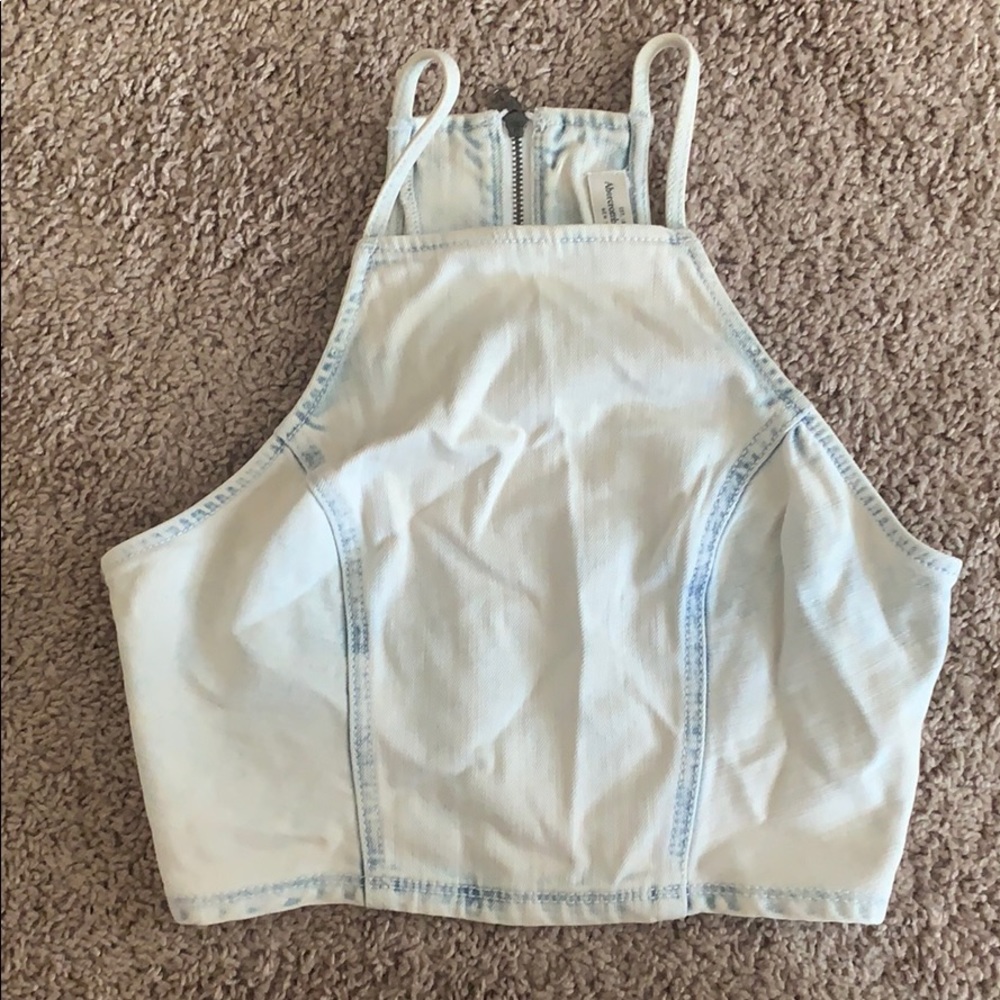 Denim crop top